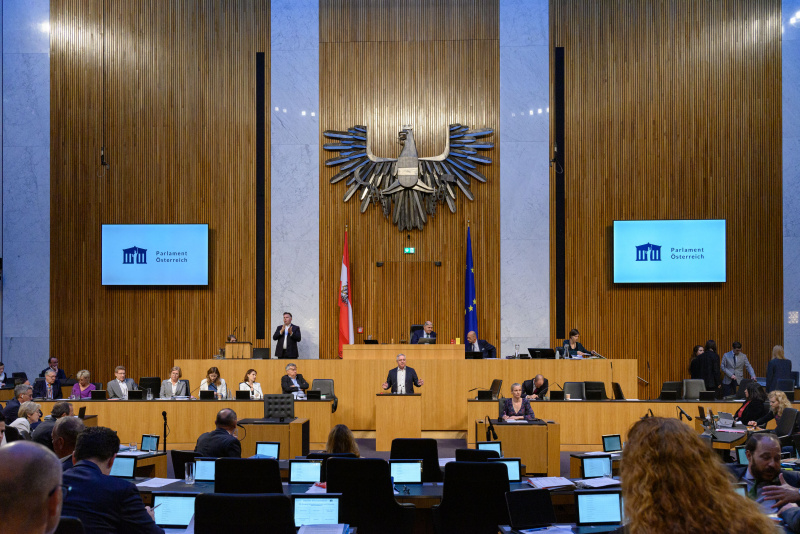 Am Rednerpult Nationalratsabgeordneter Werner Herbert (FPÖ)