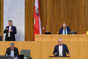Am Rednerpult Nationalratsabgeordneter Werner Herbert (FPÖ)