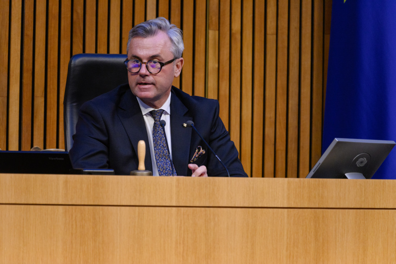 Am Präsidium 3. Nationalratspräsident Norbert Hofer (FPÖ)