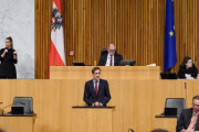 Am Rednerpult Nationalratsabgeordneter Kai Jan Krainer (SPÖ)