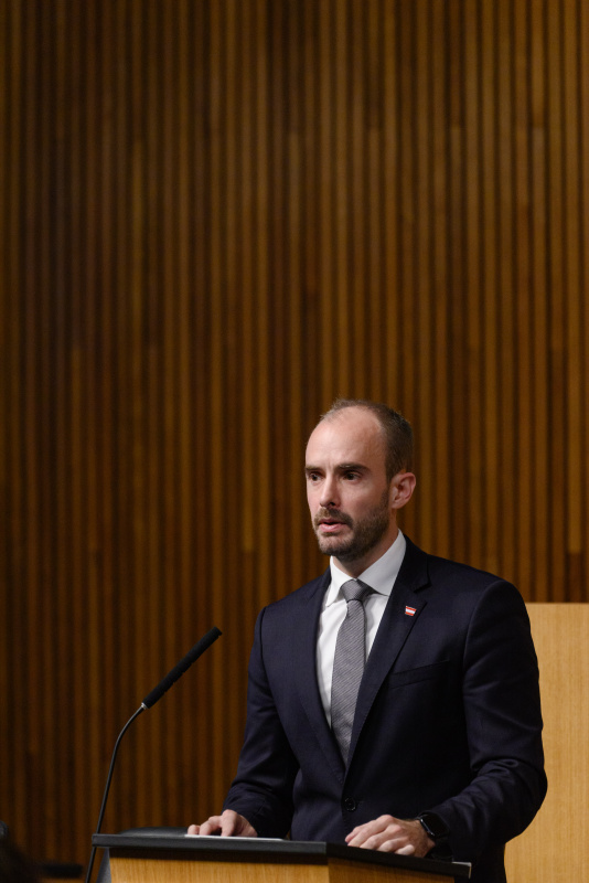 Am Wort Staatssekretär Florian Tursky (ÖVP)