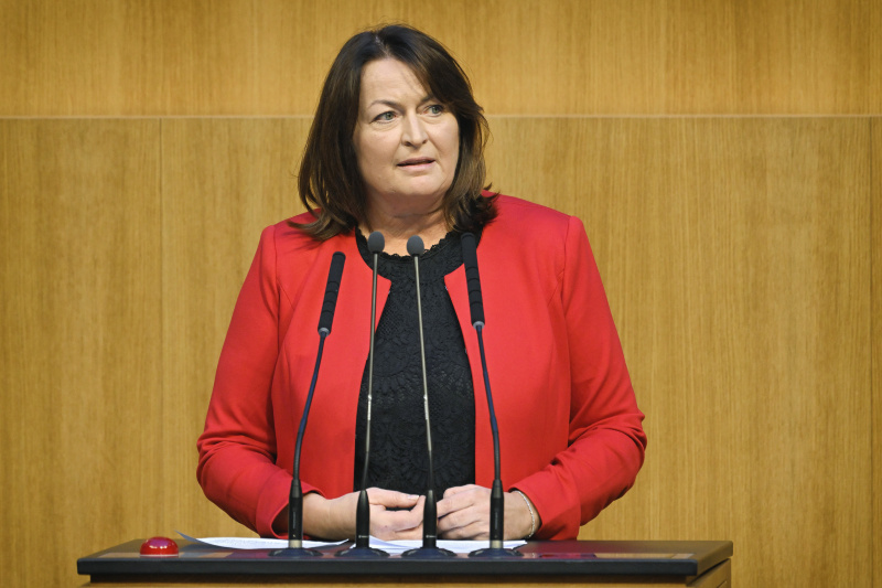 Am Rednerpult Nationalratsabgeordnete Petra Wimmer (SPÖ)