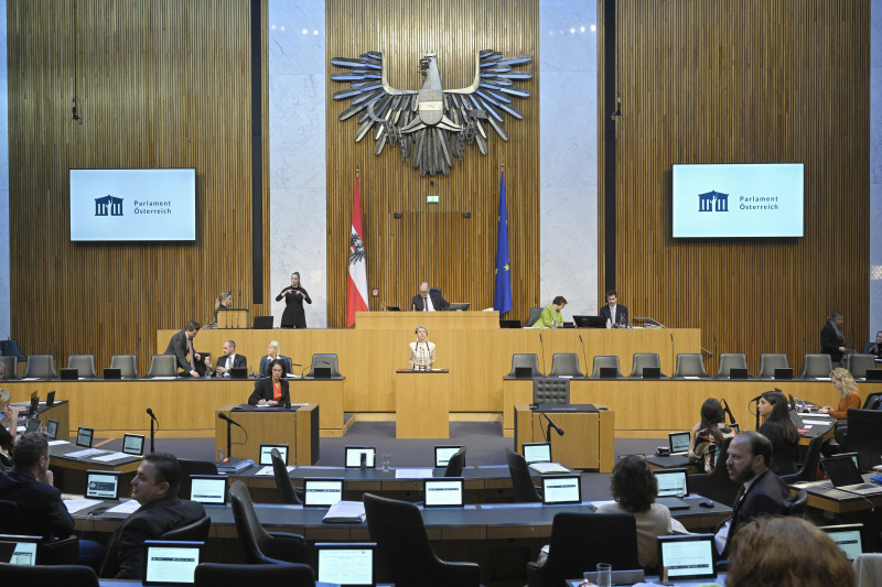 Am Rednerpult Nationalratsabgeordnete Romana Deckenbacher (ÖVP)