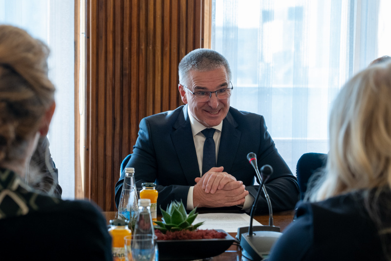 Arbeitsgespräch. Nationalratspräsident Slowenien Marko Lotrič 