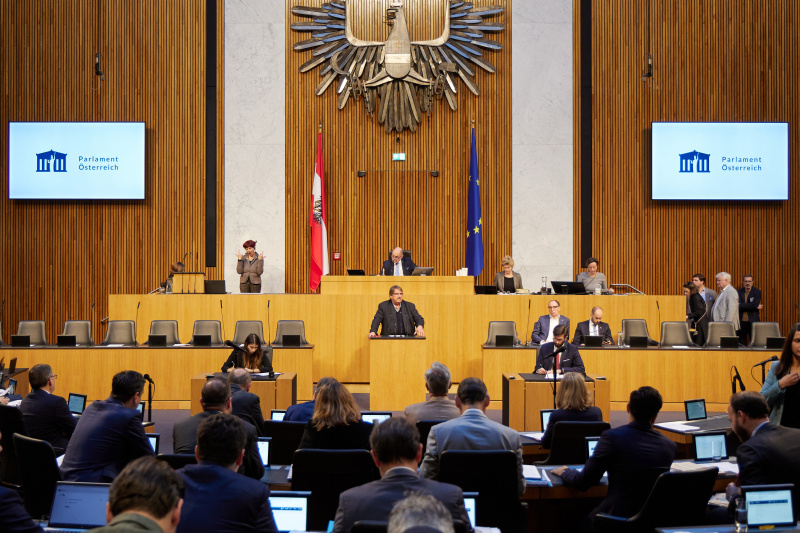 Am Rednerpult Nationalratsabgeordneter Josef Muchitsch (SPÖ)