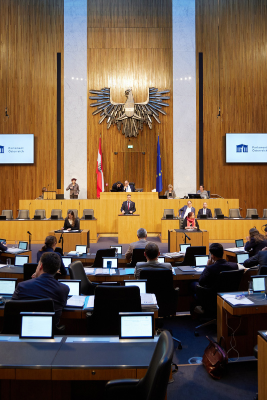 Am Rednerpult Nationalratsabgeordneter Gerald Loacker (NEOS)