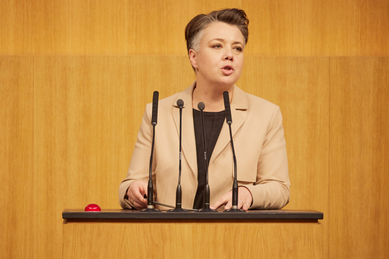 Am Rednerpult Nationalratsabgeordnete Olga Voglauer (GRÜNE)