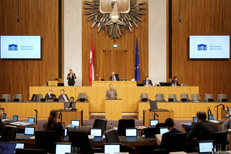 Am Rednerpult Nationalratsabgeordneter Alois Kainz (FPÖ)