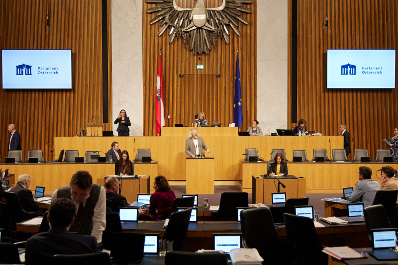 Am Rednerpult Nationalratsabgeordneter Martin Litschauer (GRÜNE)