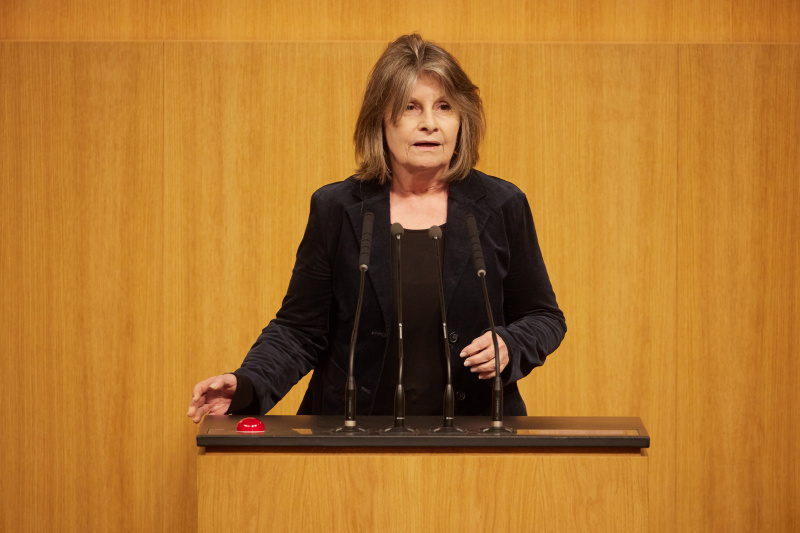 Am Rednerpult Nationalratsabgeordnete Andrea Kuntzl (SPÖ)