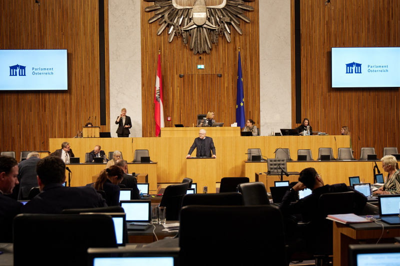Am Rednerpult Nationalratsabgeordneter Martin Graf (FPÖ)