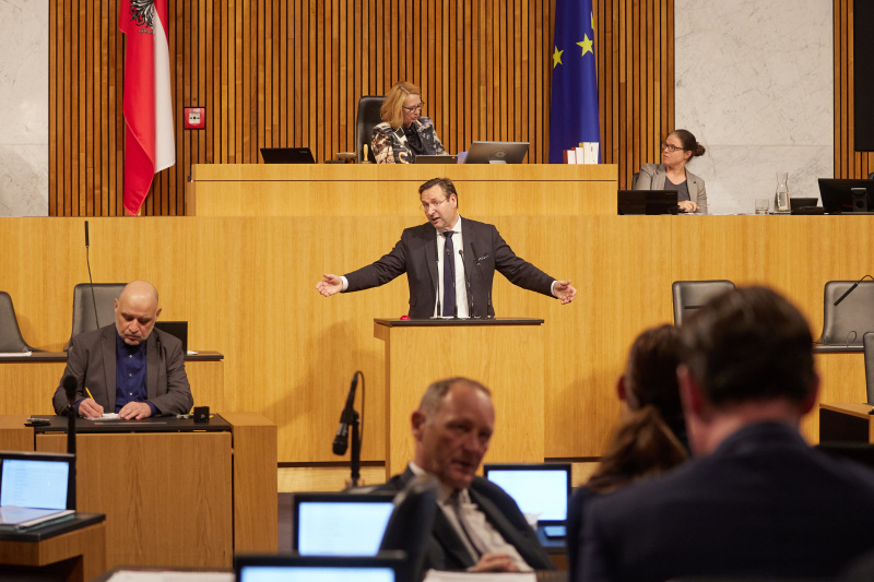 Am Rednerpult Nationalratsabgeordneter Hermann Brückl (FPÖ)