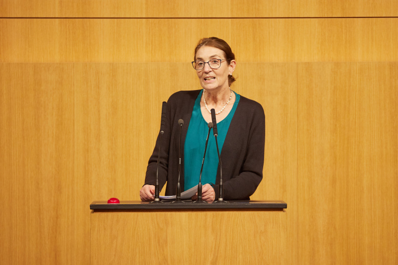Am Rednerpult Nationalratsabgeordnete Andrea Holzner (ÖVP)