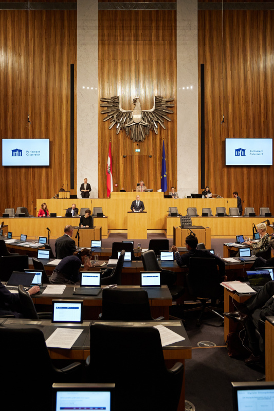 Am Rednerpult Nationalratsabgeordneter Maximilian Köllner (SPÖ)