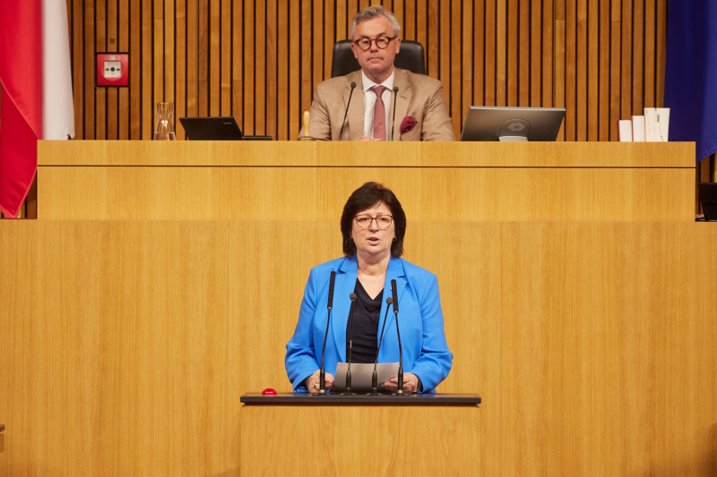 Am Rednerpult Nationalratsabgeordnete Rosa Ecker (FPÖ)