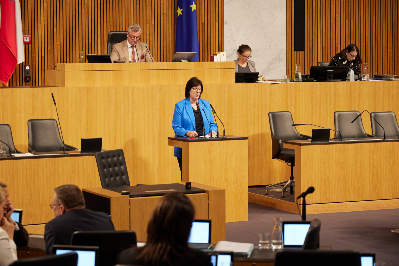 Am Rednerpult Nationalratsabgeordnete Rosa Ecker (FPÖ)