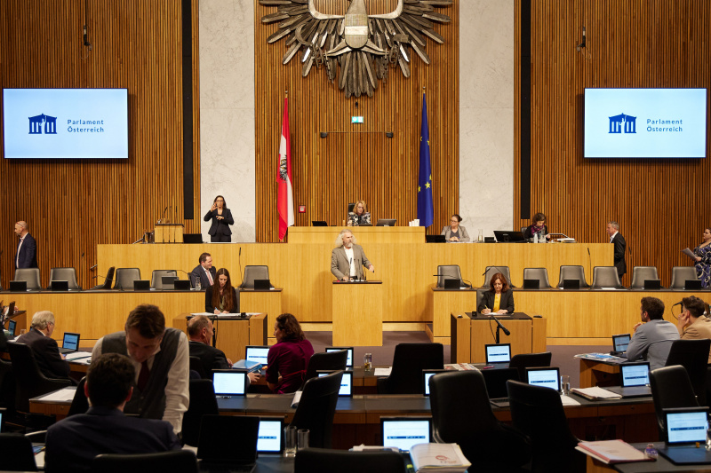 Am Rednerpult Nationalratsabgeordneter Martin Litschauer (GRÜNE)