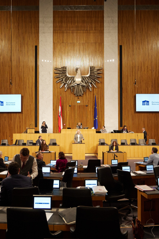 Am Rednerpult Nationalratsabgeordneter Martin Litschauer (GRÜNE)