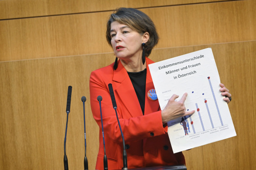 Am Rednerpult: Nationalratsabgeordnete Elisabeth Götze (GRÜNE)