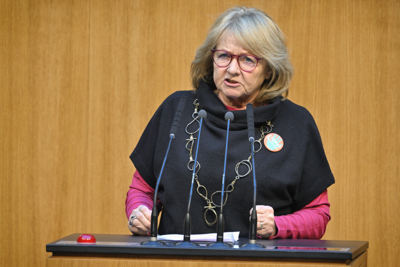 Am Rednerpult: Nationalratsabgeordnete Ruth Becher (SPÖ)