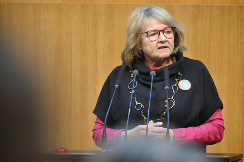 Am Rednerpult: Nationalratsabgeordnete Ruth Becher (SPÖ)