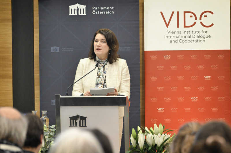 Vortrag. Außenministerin a.D. Schwedens Ann Linde