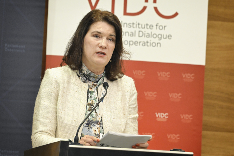 Vortrag. Außenministerin a.D. Schwedens Ann Linde