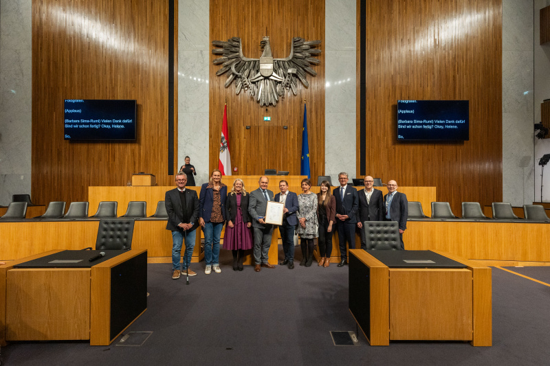 Feierliche Zertifikatsüberreichung „Fair für alle“ durch den Präsidenten ÖZIV Rudolf Kravanja