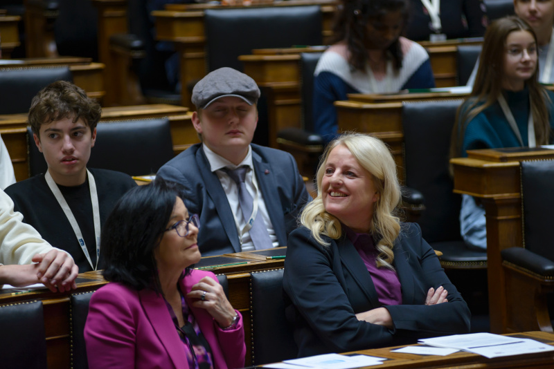 Von links: Bundesratsvizepräsidentin Margit Göll (ÖVP) und Bundesratspräsidentin Claudia Arpa (SPÖ)