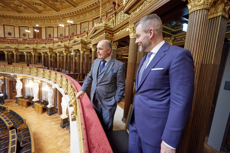 Führung durch das Parlament durch Nationalratspräsident Wolfgang Sobotka (ÖVP)