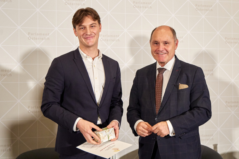 Von rechts: Nationalratspräsident Wolfgang Sobotka (ÖVP), Emanuel Lerch