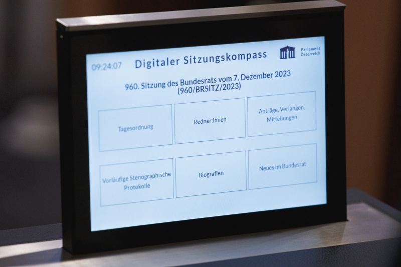 Infotafel - Digitaler Sitzungskompass