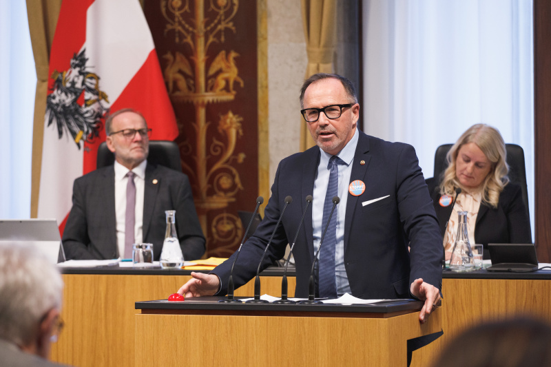 Am Rednerpult: Bundesrat Günter Pröller (ÖVP)