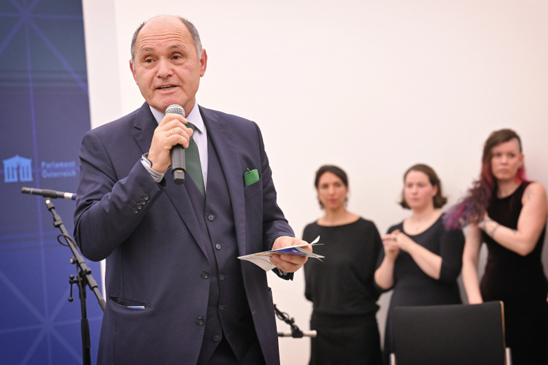 Eröffnung der Ausstellung. Nationalratspräsident Wolfgang Sobotka (ÖVP)