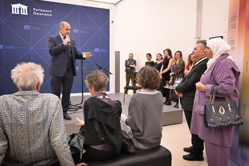 Eröffnung der Ausstellung. Nationalratspräsident Wolfgang Sobotka (ÖVP)