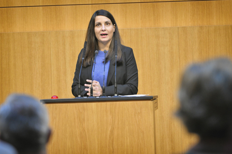 Am Rednerpult: Nationalratsabgeordnete Meri Disoski (GRÜNE)