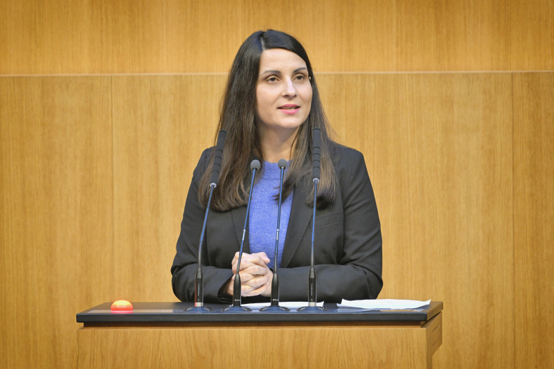 Am Rednerpult: Nationalratsabgeordnete Meri Disoski (GRÜNE)