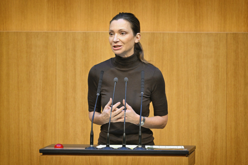 Am Rednerpult: Nationalratsabgeordnete Susanne Fürst (FPÖ)
