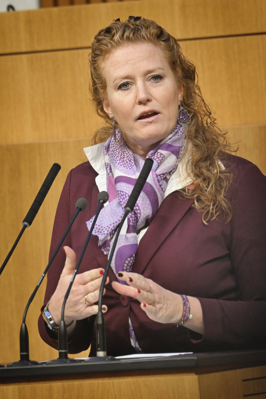 Am Rednerpult: Nationalratsabgeordnete Fiona Fiedler (NEOS)