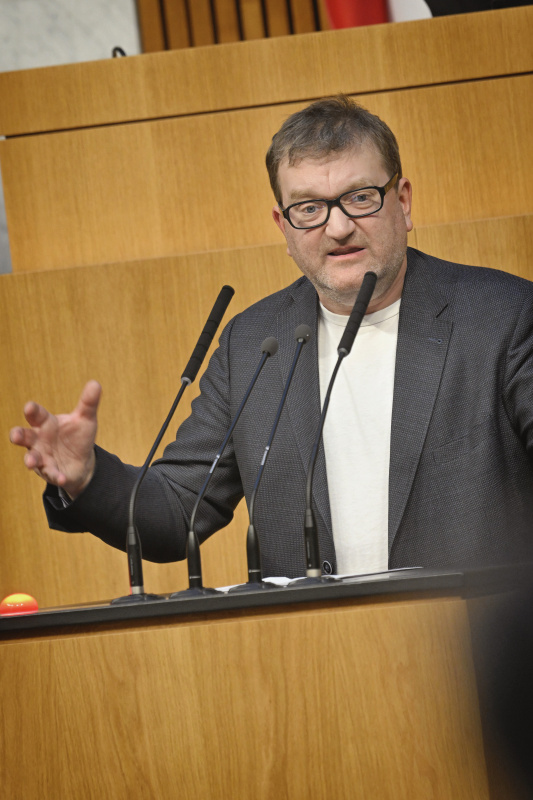 Am Rednerpult: Nationalratsabgeordneter Markus Koza (GRÜNE)