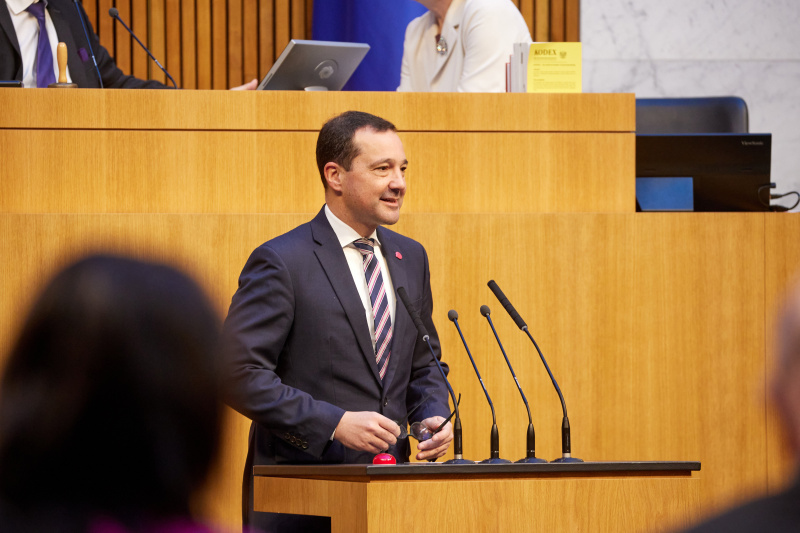 Am Rednerpult Nationalratsabgeordneter Gerald Loacker (NEOS)