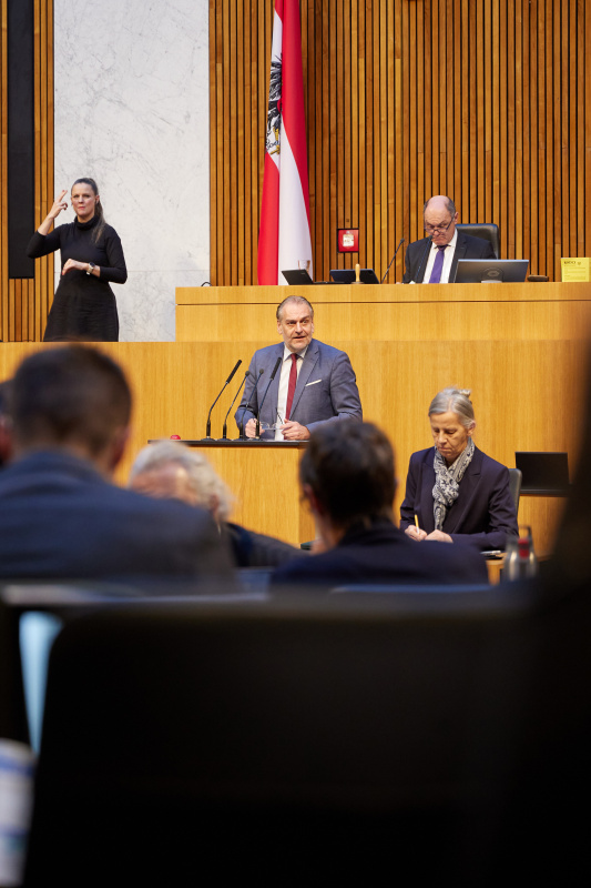Am Rednerpult Nationalratsabgeordneter Andreas Kollross (SPÖ)