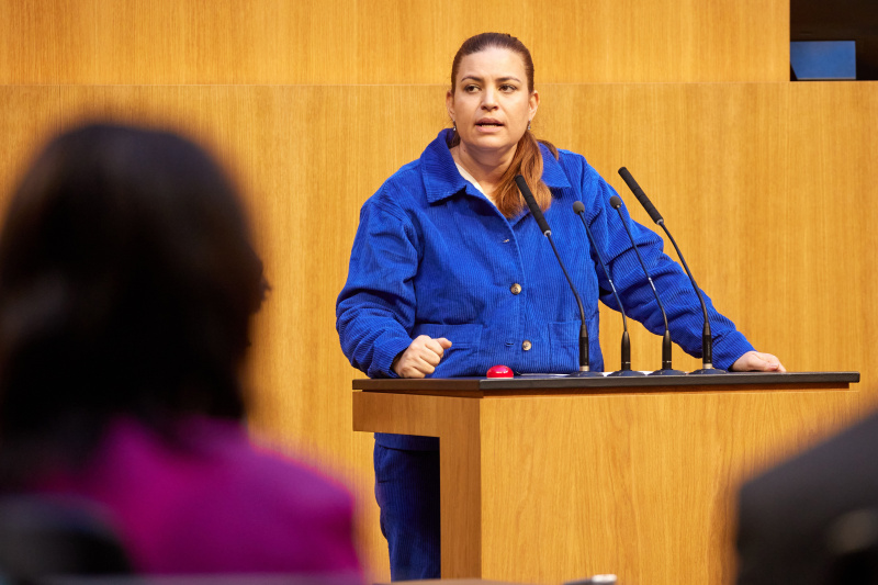 Am Rednerpult Nationalratsabgeordnete Nina Tomaselli (GRÜNE)