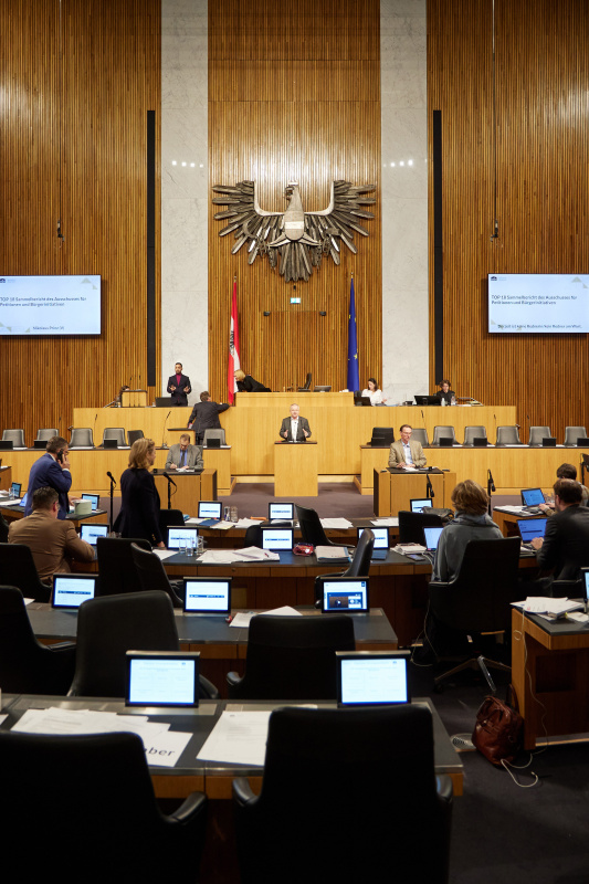 Am Rednerpult Nationalratsabgeordneter Nikolaus Prinz (ÖVP)