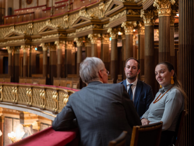 Von links: Christoph Rattinger, Tatjana Lukáš