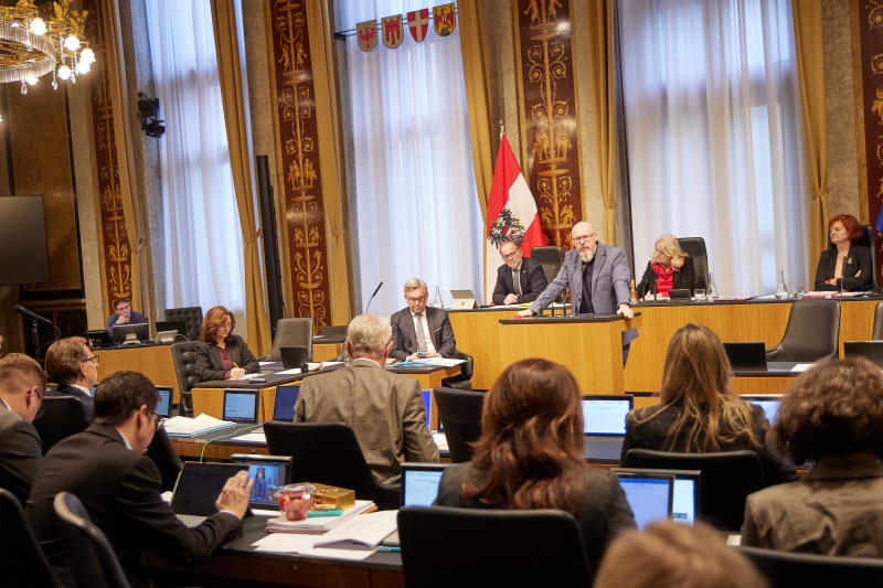 Am Rednerpult Vorsitzender der Bundesratsfraktion Marco Schreuder (GRÜNE)