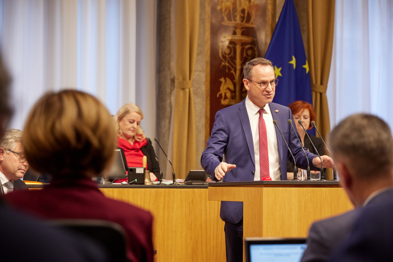 Am Rednerpult Bundesrat Dominik Reisinger (SPÖ)