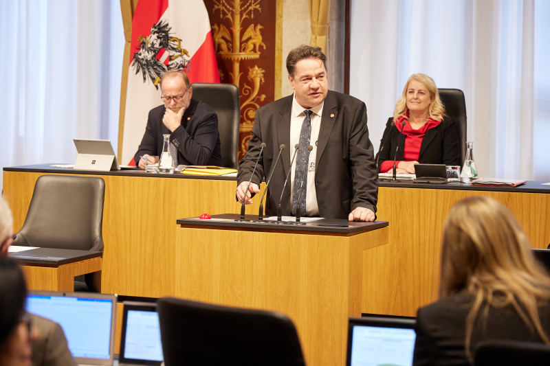 Am Rednerpult Bundesrat Klemens Kofler (FPÖ)