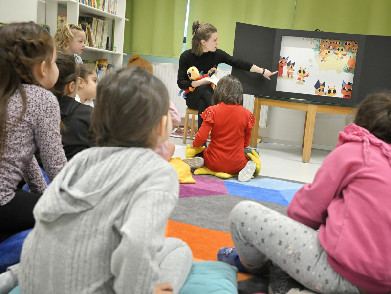 Kindergartenkinder beim Workshop