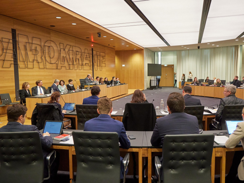 Blick auf den Vorsitz